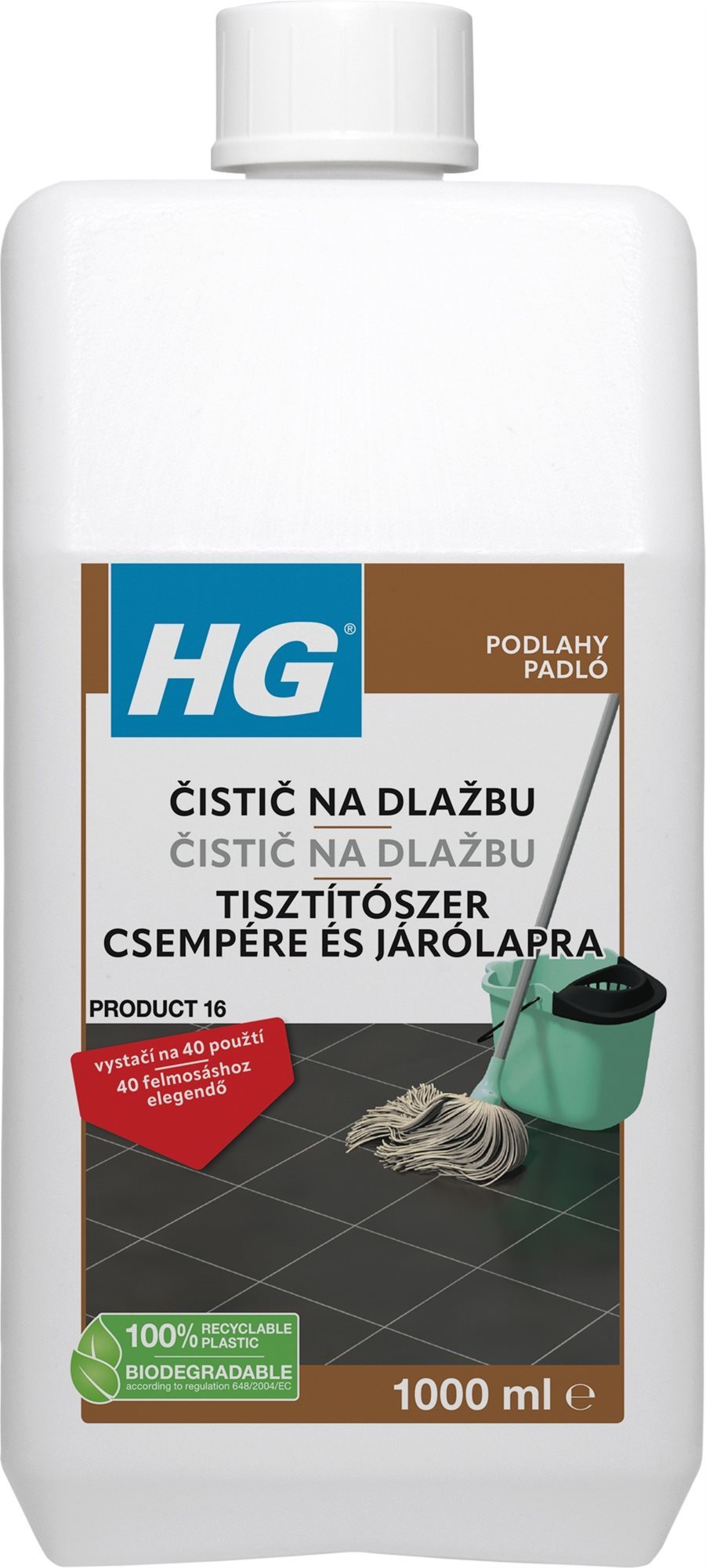 HG Čistič na dlažbu 1 l Čistič na podlahy