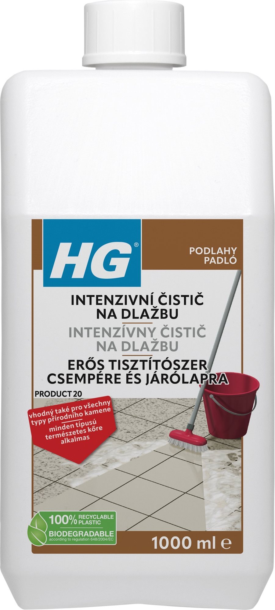HG Extrémně intenzivní čistič  1 l Čistič na podlahy