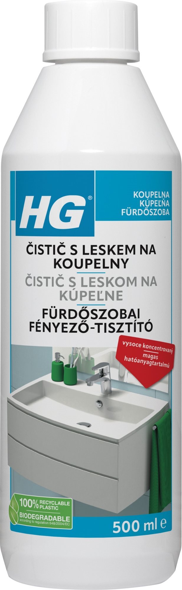 HG Sanitárny lesk 500 ml Čistič kúpeľní