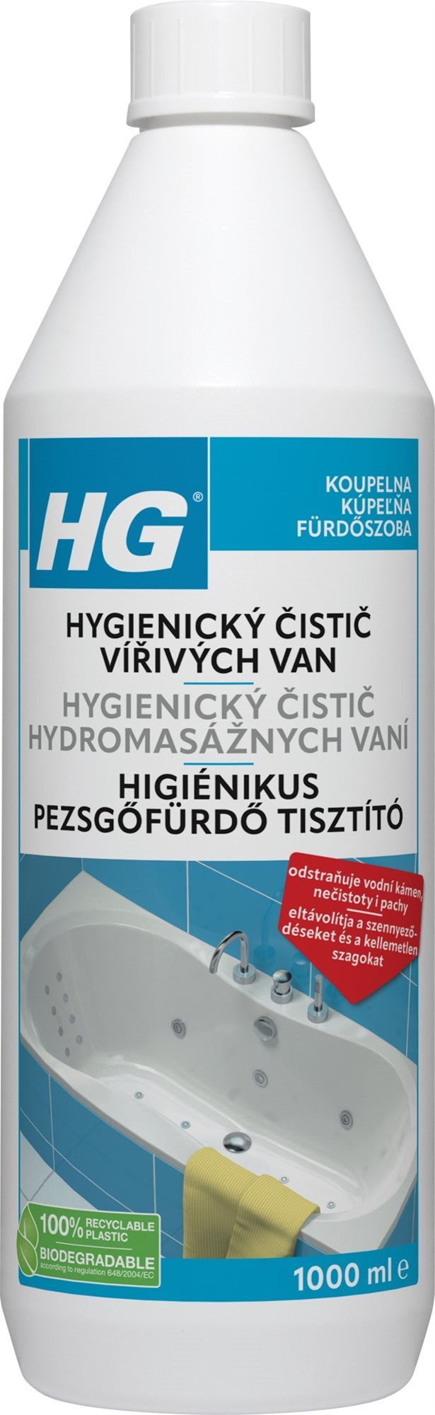 HG Higiénikus pezsgőfürdő-tisztító, 1 l Tisztítószer