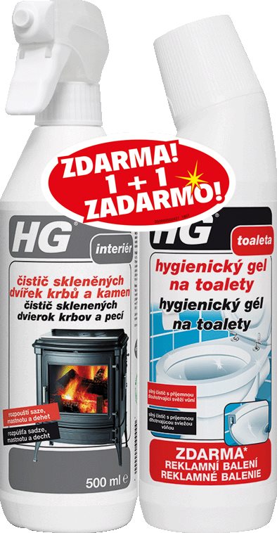 HG Kandallók, kályhák + WC-gél 500 ml Tisztítószer