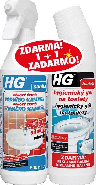 HG Vodný kameň 3× silnejší + gél 500 ml Odstraňovač vodného kameňa
