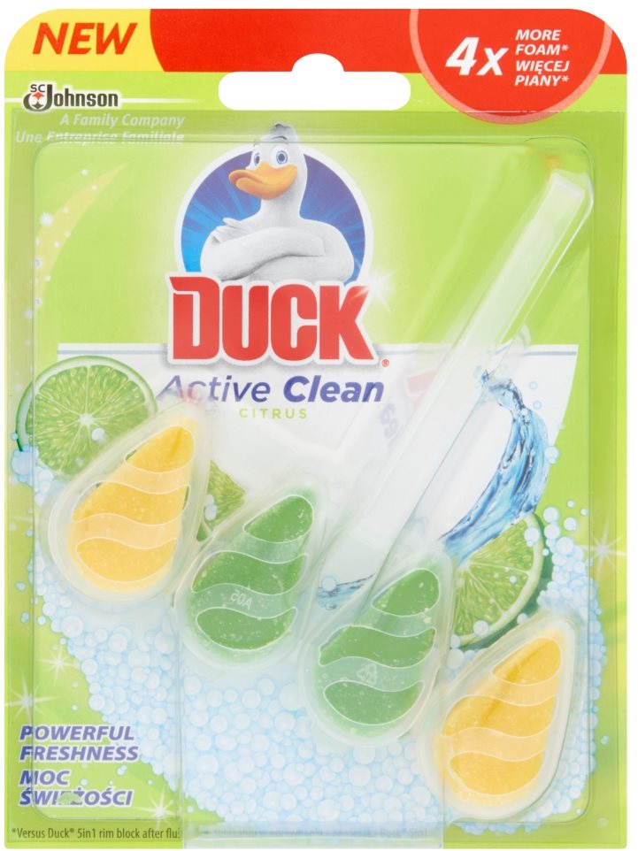 DUCK Active Clean Citrus Splash 38,6 g WC blok