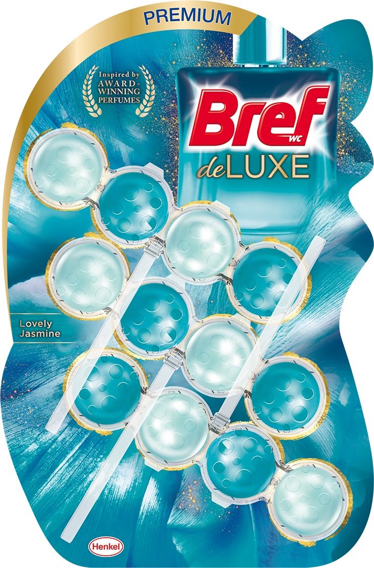 BREF DeLuxe Jasmine 3× 50 g WC golyó