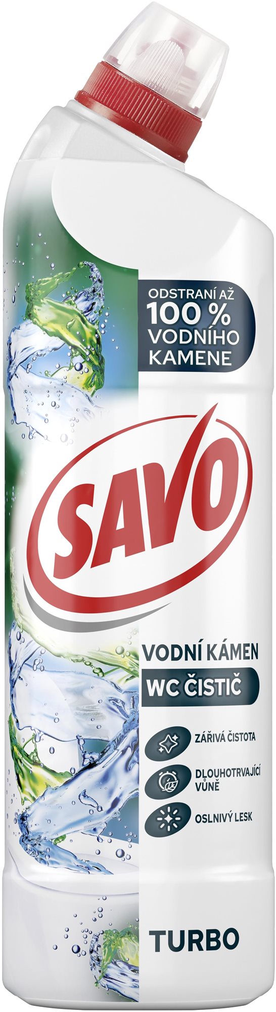 SAVO Turbo na vodný kameň WC gél 700 ml WC gél
