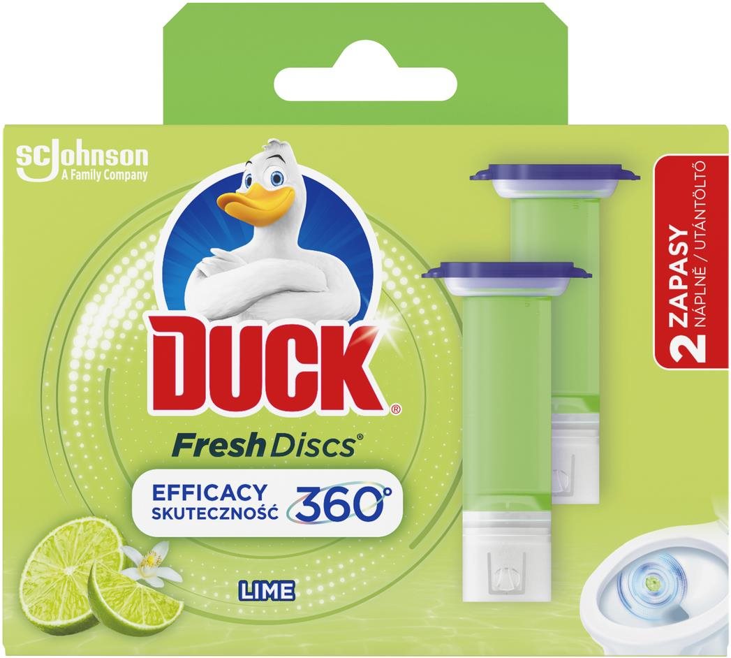 DUCK Fresh Discs Limetka 2× 36 ml WC blok