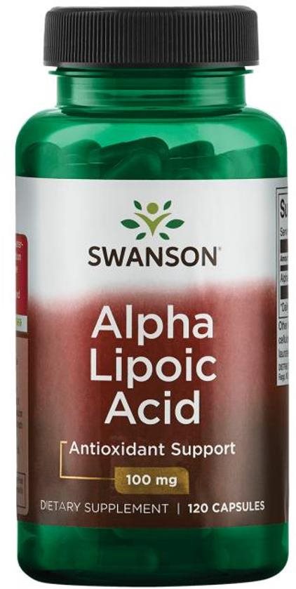 Swanson Alpha Lipoic Acid (Kyselina Alfa lipoová), 100 mg, 120...