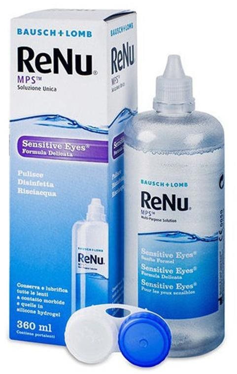 ReNu MPS Sensitive Eyes 360 ml s puzdrom Roztok na kontaktné šošovky