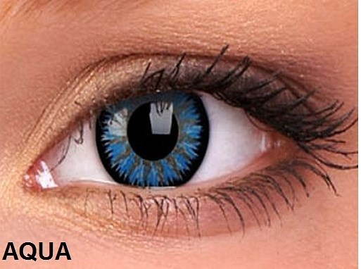 ColourVUE - Glamour (2 šošovky) farba: Aqua Kontaktné šošovky