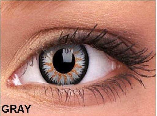 ColourVUE - Glamour (2 šošovky) farba: Gray Kontaktné šošovky