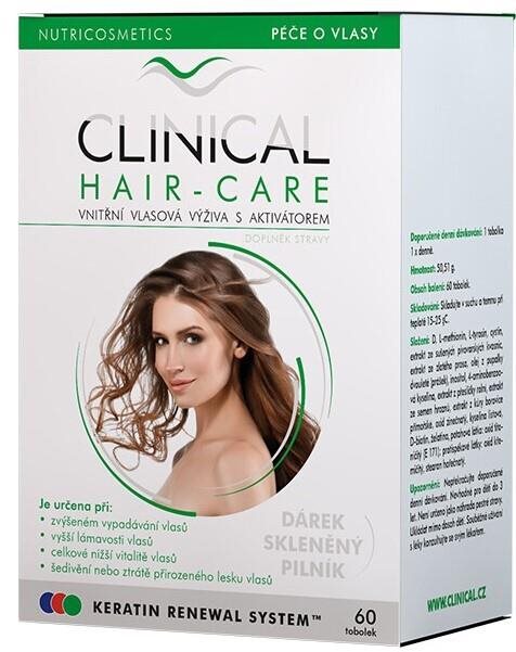 Clinical Hair-Care tob. 60 + skleněný pilník, 2měsíční kúra Doplněk...