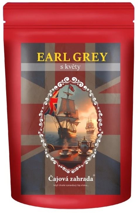 Čajová záhrada Earl Grey s kvetmi – čierny ochutený čaj, 90 g Čaj