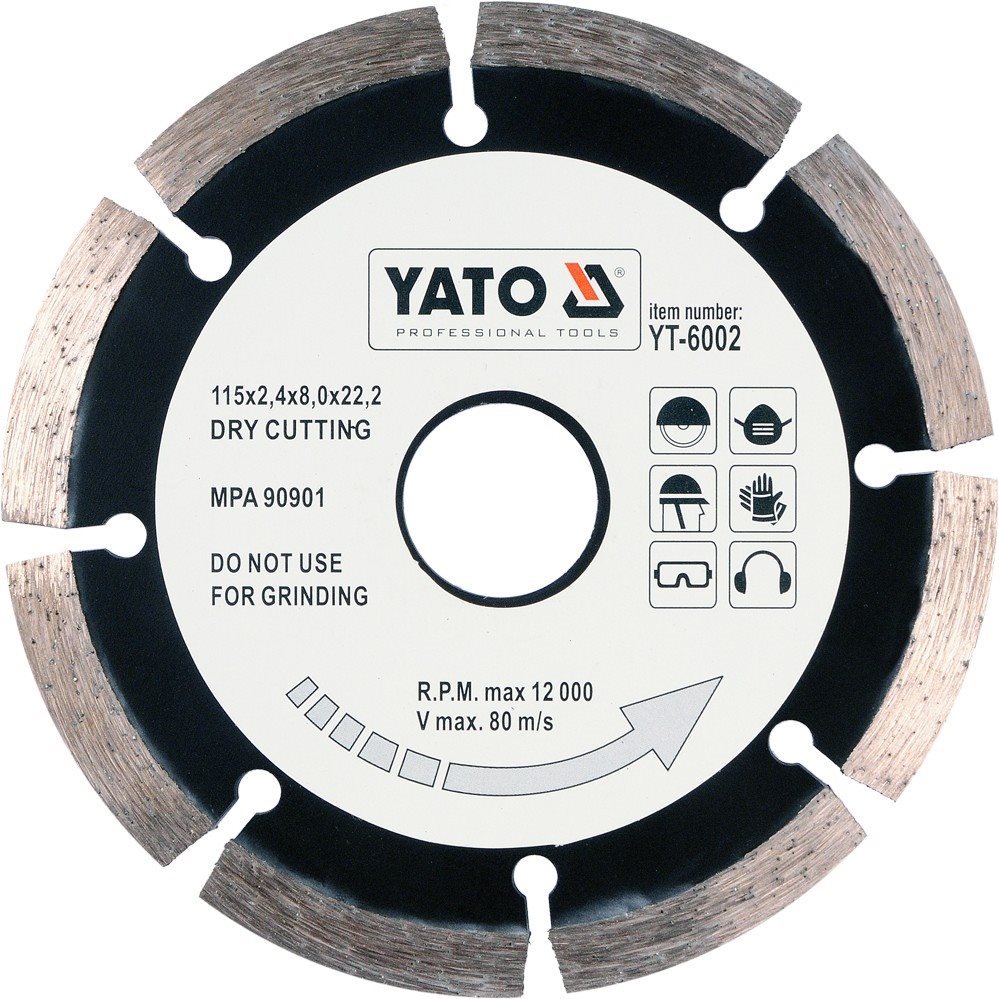 Yato Kotúč diamantový 115 × 22,2 × 2,1 mm Diamantový kotúč