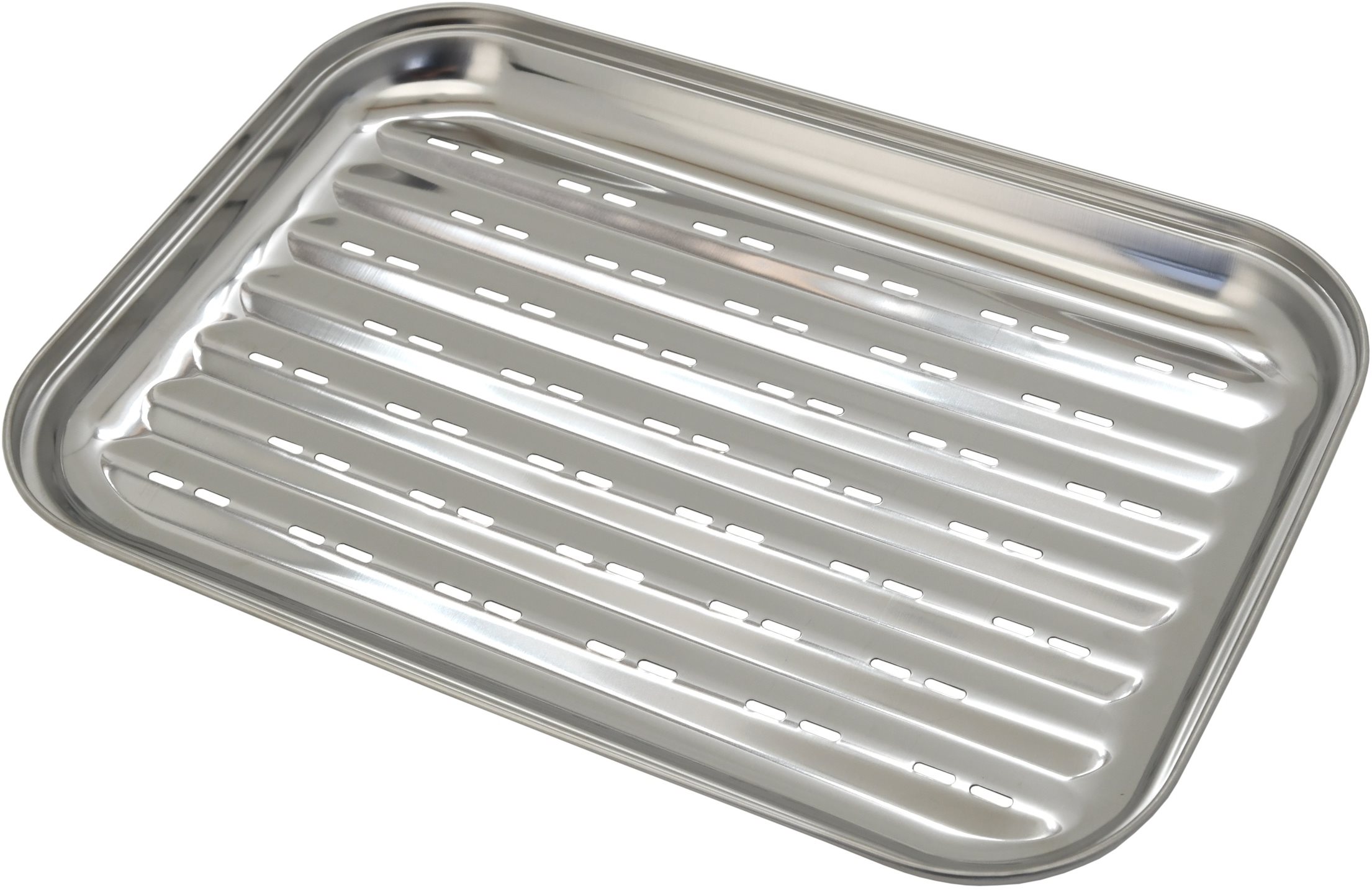 Cattara Grilovacia tácka nerez 34 × 24 cm Grilovacie príslušenstvo