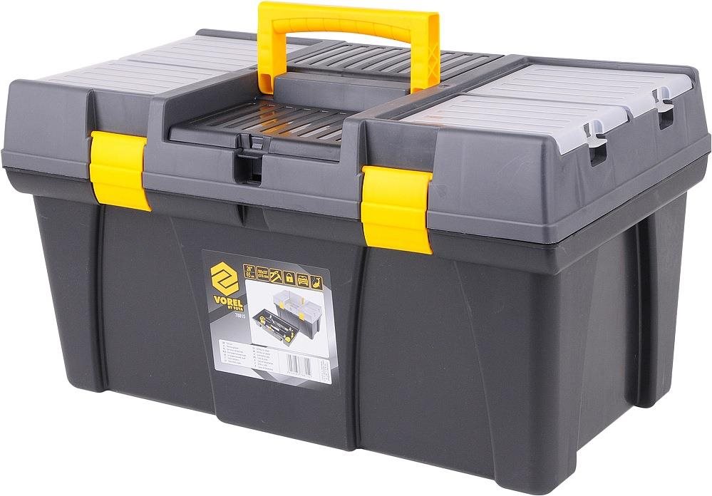 Vorel Box na náradie plastový 26"  2 zámky 65 cm Kufrík na náradie