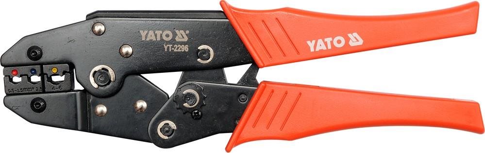 YATO Kliešte konektorové 230 mm, 22 – 10 (AWG), 0,5 – 6,00 mm2...