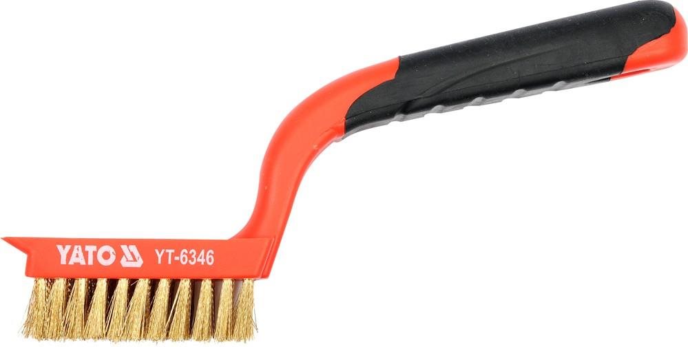 YATO drótkefe 180 mm sárgaréz Kefe