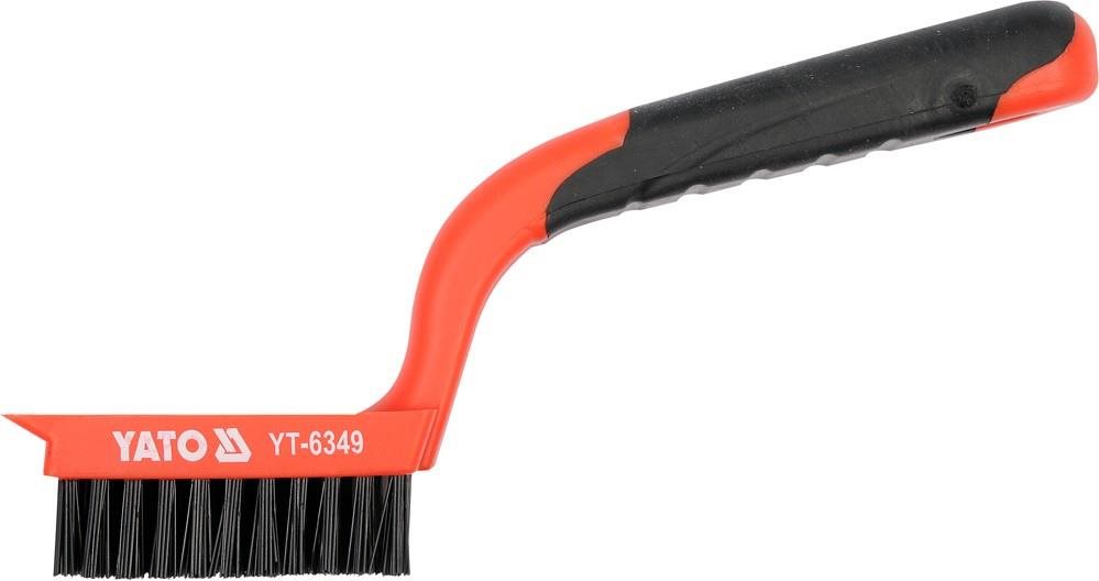 YATO drótkefe, 5 soros, 180 mm, nylon Kefe