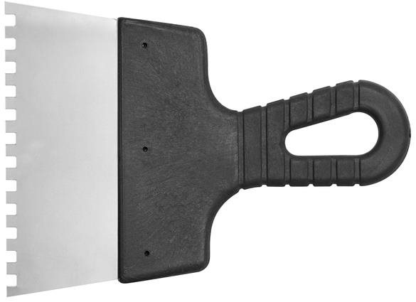 VOREL Špachtľa 150 mm maliarska nerez zuby 8 × 8 mm Murárska špachtľa