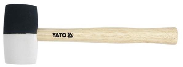 YATO Palička gumová 580 g čierno-biela Kladivo