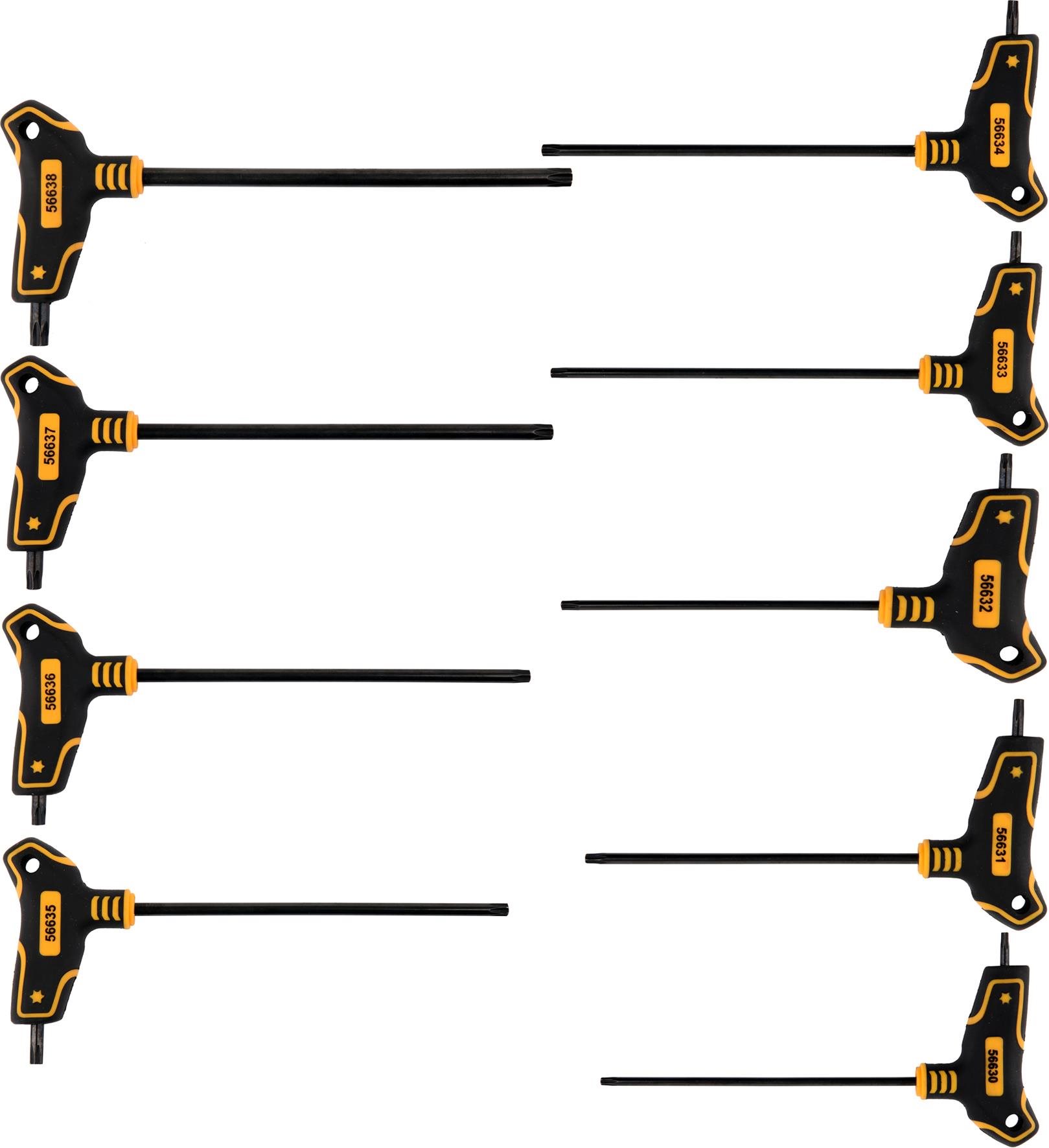 VOREL TORX "T" kulcskészlet 9 db Torx kulcs készlet