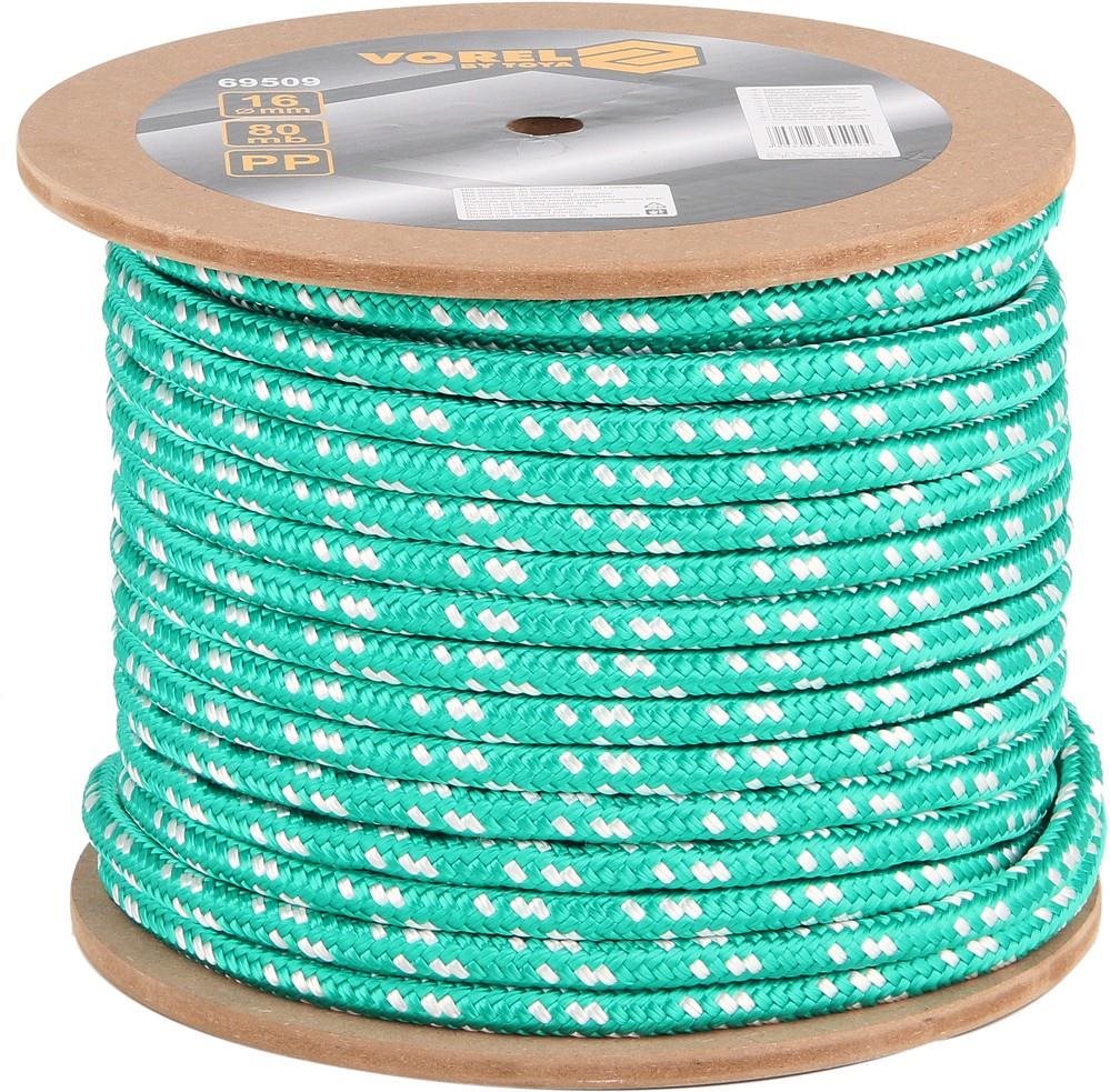 VOREL Lano pletené 16 mm × 80 m PP Lano