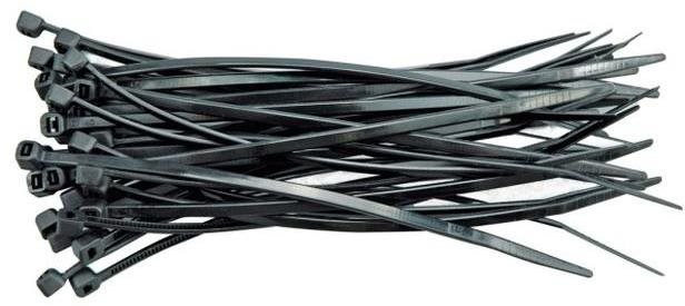 VOREL szalag 430 x 4,8 mm 100 db fekete Kábelkötegelő