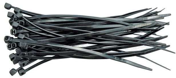 VOREL szalag 280 x 4,8 mm 100 db fekete Kábelkötegelő