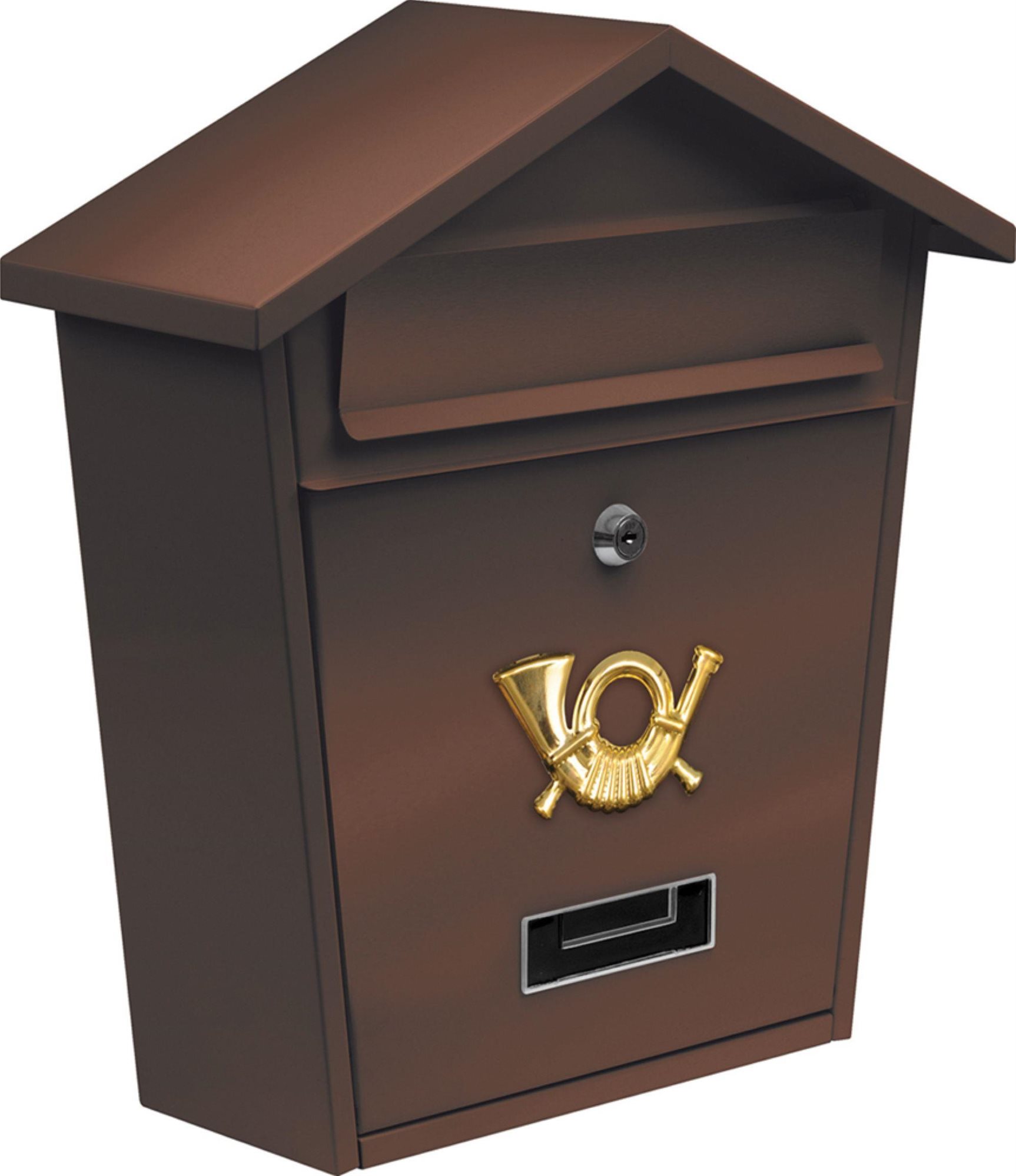 VOREL - előtetős, 380 x 320 x 105mm, barna Postaláda