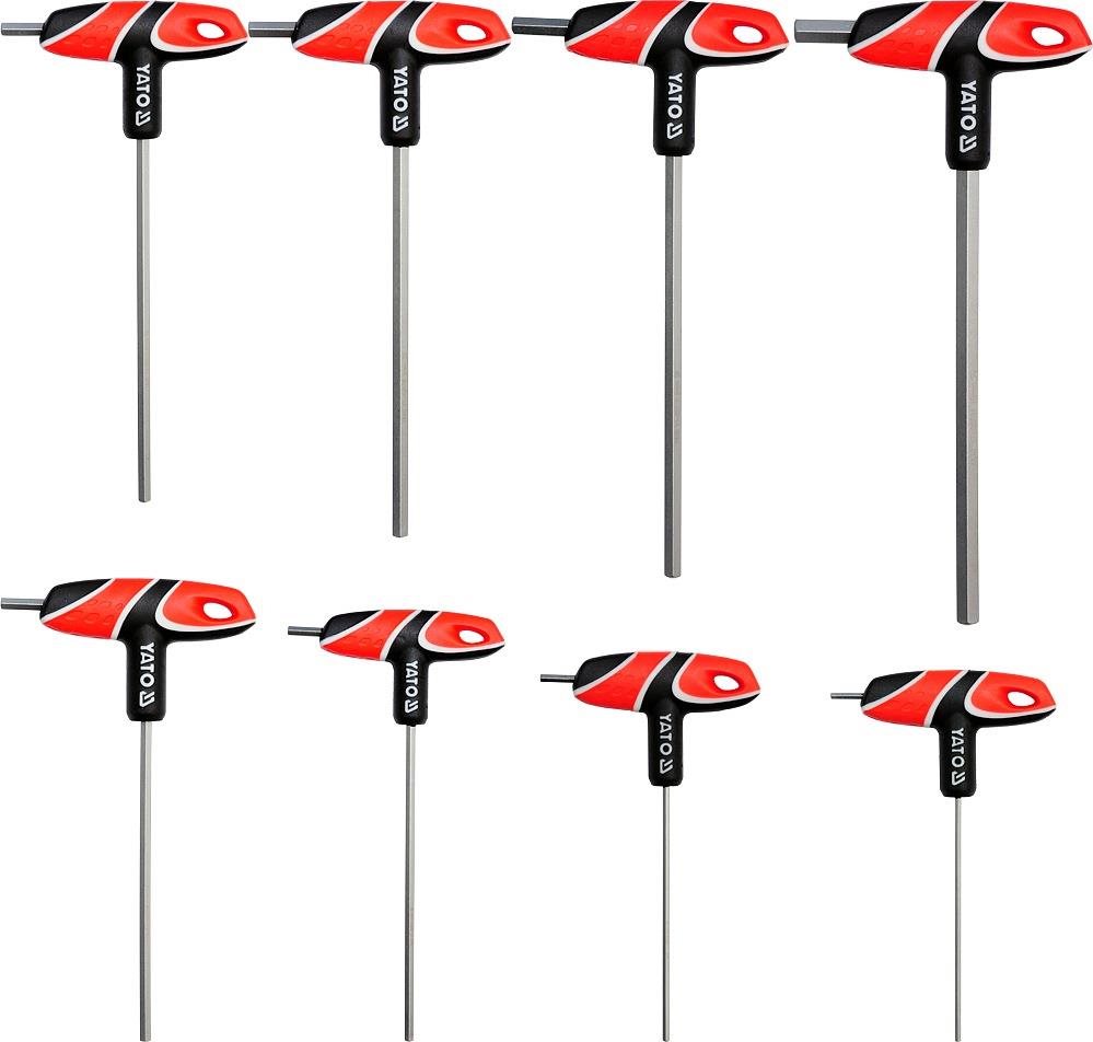 YATO Imbusz T-kulcs készlet, 8 db, 2,5 - 10 mm Csavarhúzó készlet