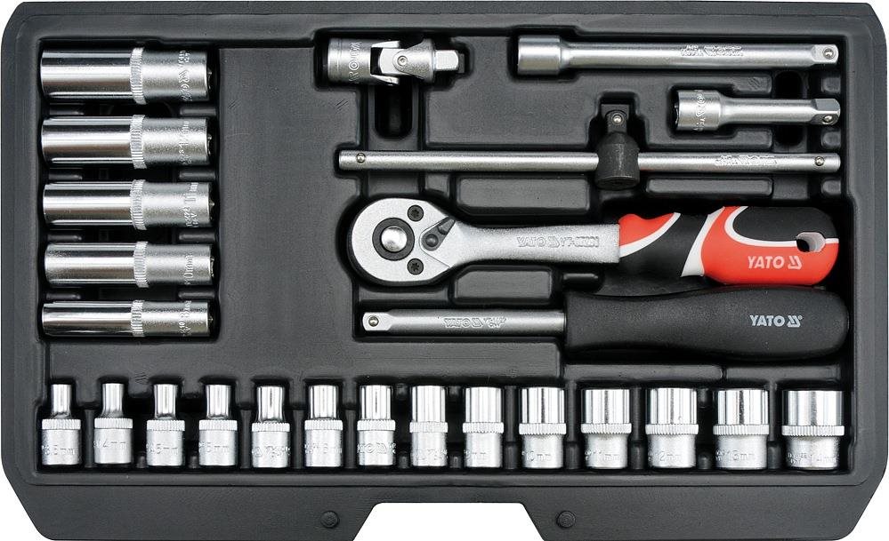 YATO Gola súprava 1/4" 25 ks Gola sada
