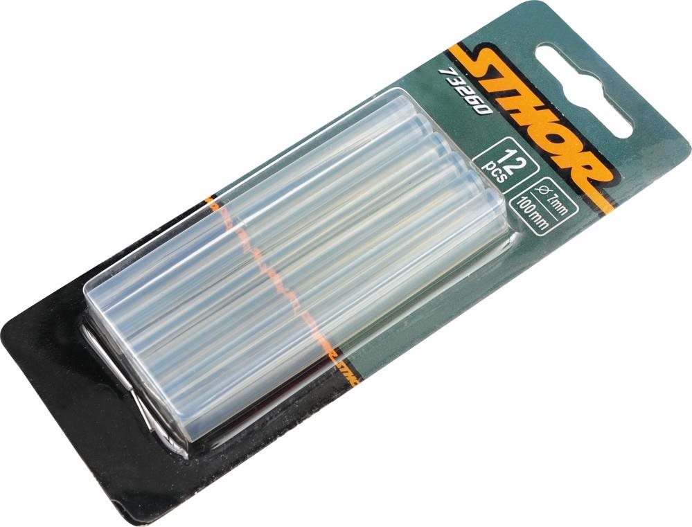 STHOR Tyčinka do tavnej pištole 7 × 100 mm (12 ks) Tavné tyčinky