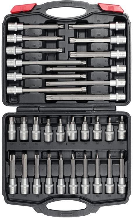 YATO Bity súprava Torx 1/2", T20 – T70, 32 ks Sada bitov