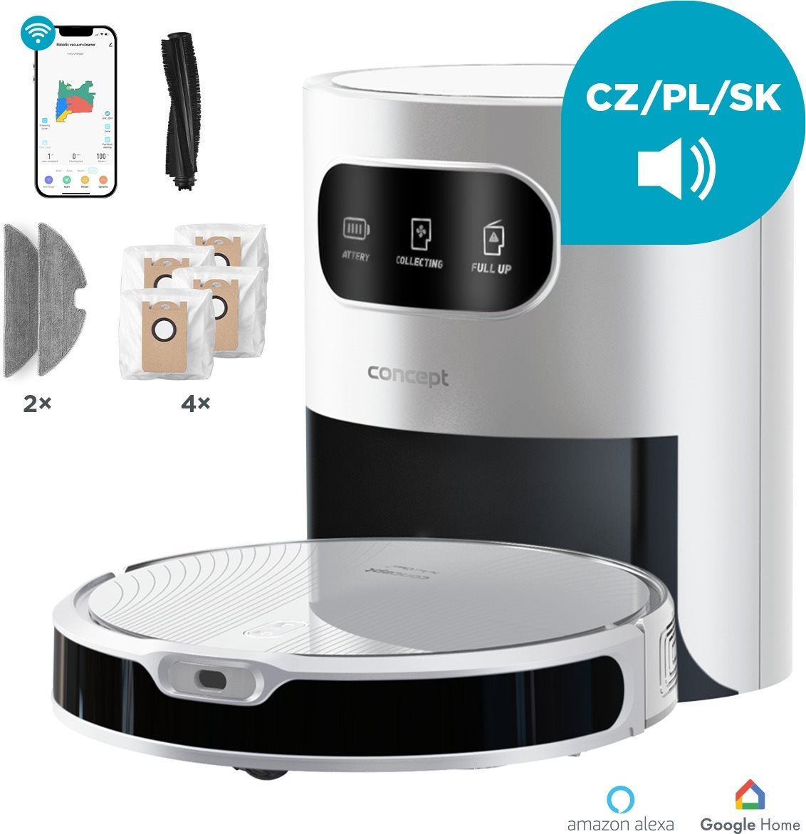 Concept VR3350 2 v 1 PERFECT CLEAN Laser Robotický vysávač