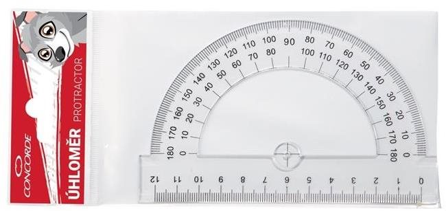 CONCORDE szögmérő 12 cm, átlátszó Vonalzó