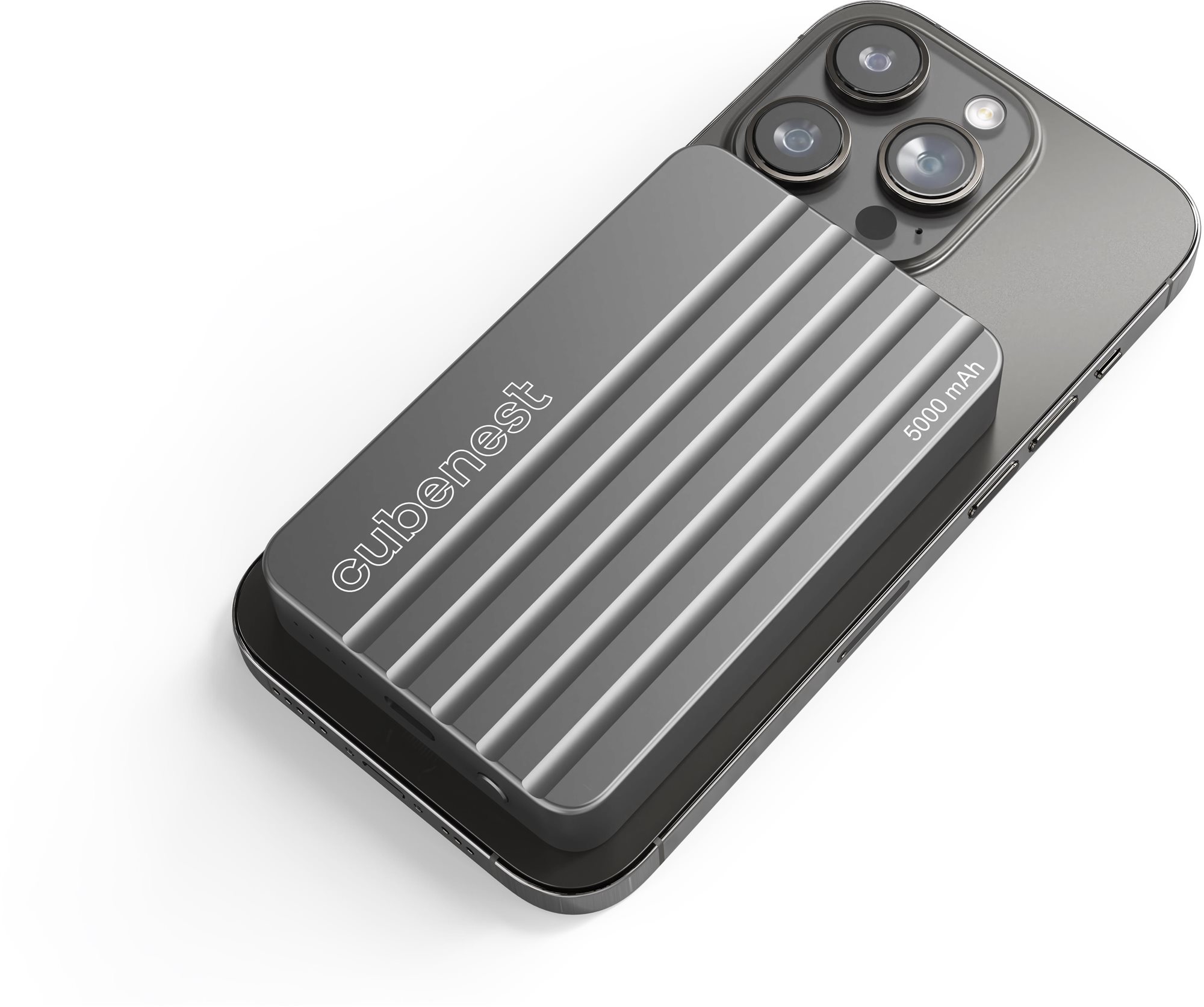 CubeNest S1B1 5000mAh, vezeték nélküli, mágneses, MagSafe-rögzítés...