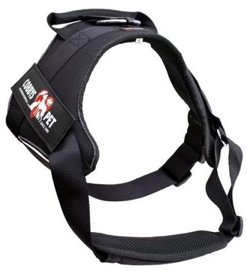 COBBYS PET Postroj K9 XL 70 – 90 cm, čierny Postroj