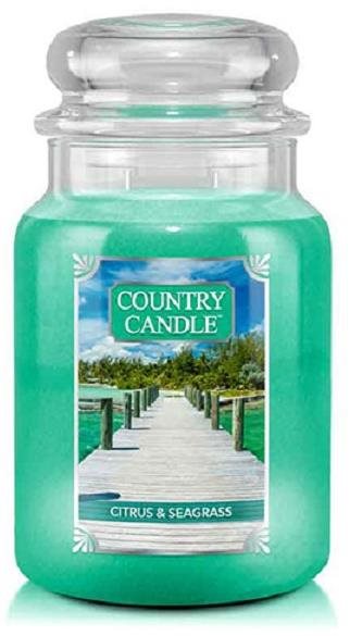 Country Candle Svíčka ve skleněné dóze, Citrusy a chaluha, 680 g...