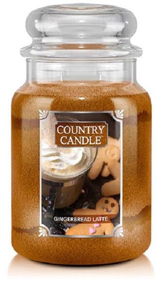 Country Candle Svíčka ve skleněné dóze, Perníkové latte, 680 g Svíčka