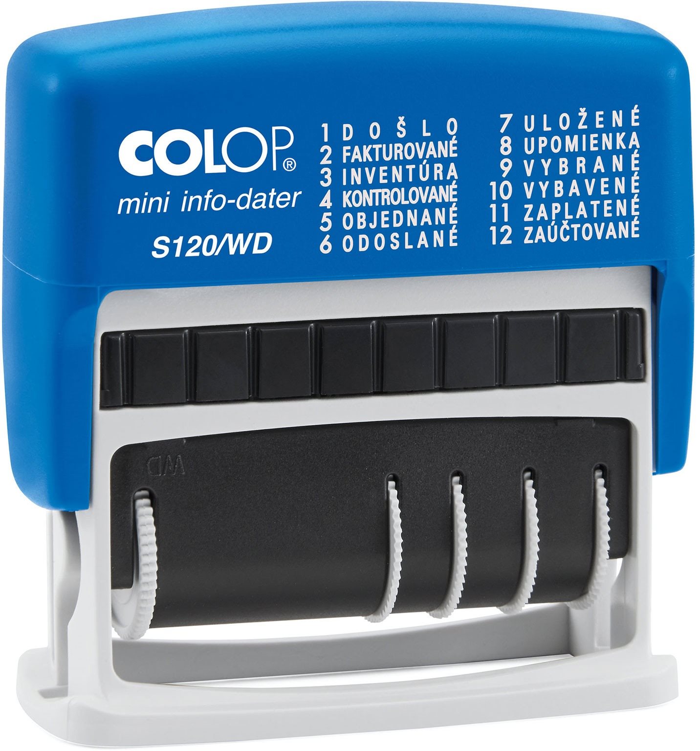 COLOP S 120/WD Mini-Info Dater, dátumová pečiatka + text Pečiatka