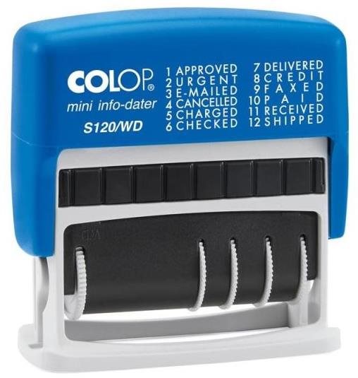 COLOP S 120/WD Mini-Info Dater, dátumová + text Pečiatka