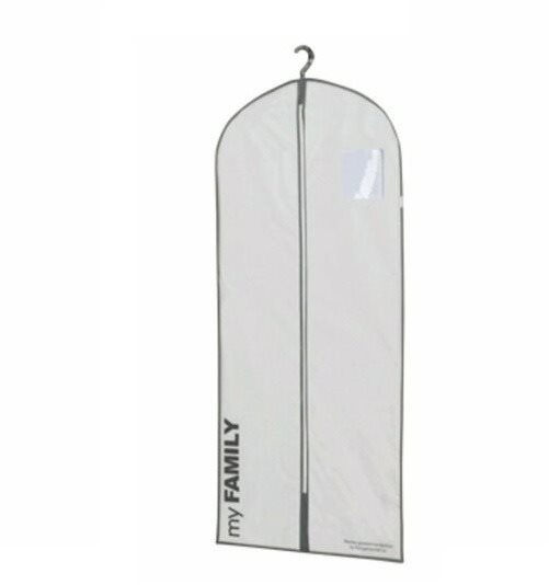 Compactor obal na oblek a dlhé šaty 60 × 137 cm – My Family, biely...