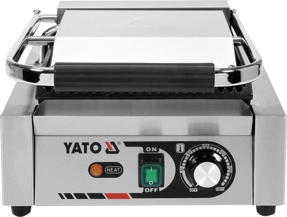 YATO Kontaktný gril drážkovaný 1 800 W  320 mm Kontaktný gril