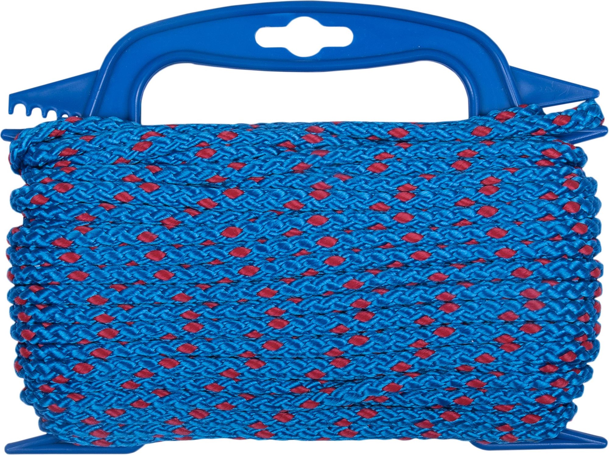 CONNEX PP fonott kötél, 8 szál, 6 mm × 20 m, kék/piros, csévélt Kötél