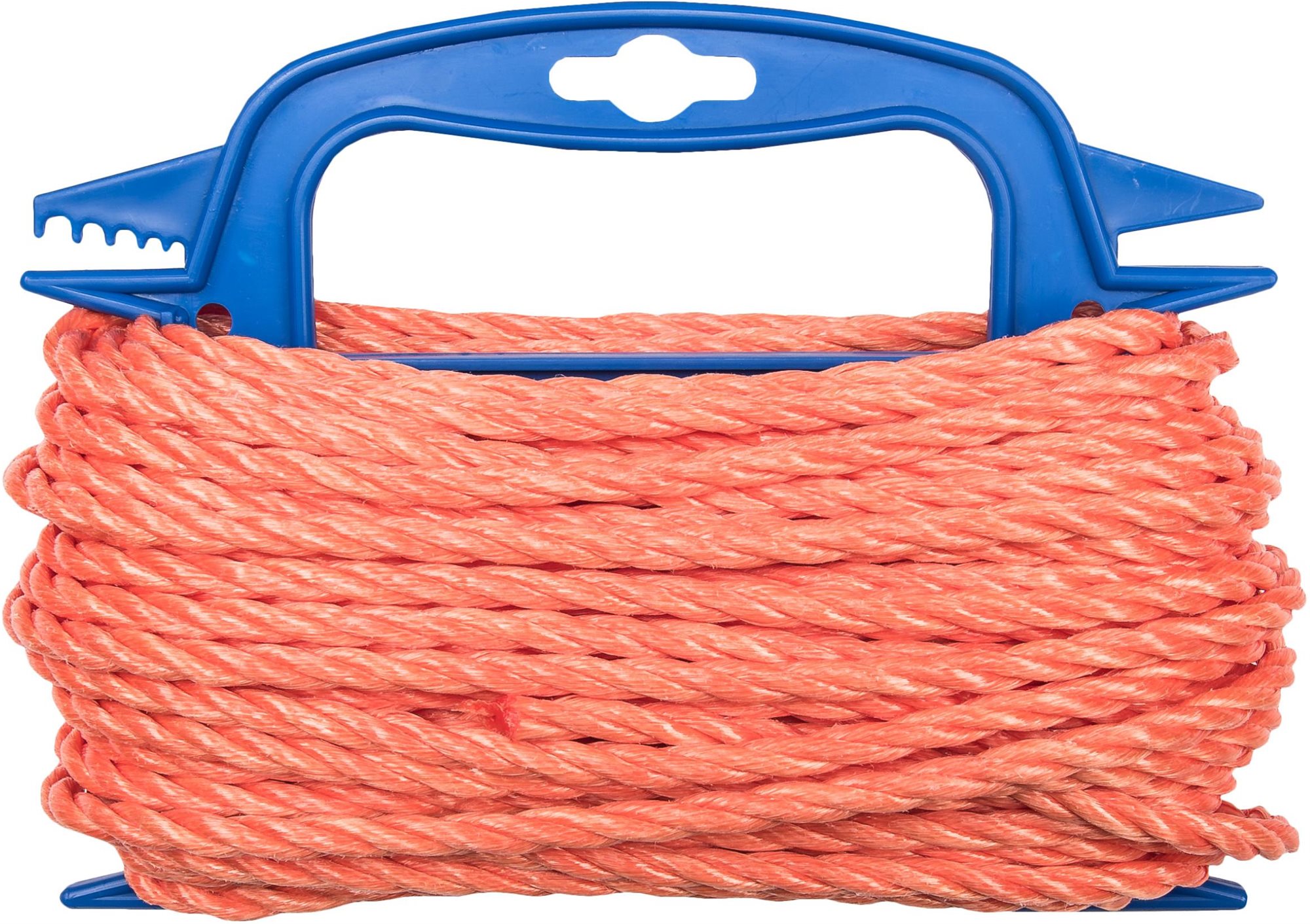 CONNEX PP stáčané lano 3-pramenné, 6 mm × 20 m, oranžové, navíjač...