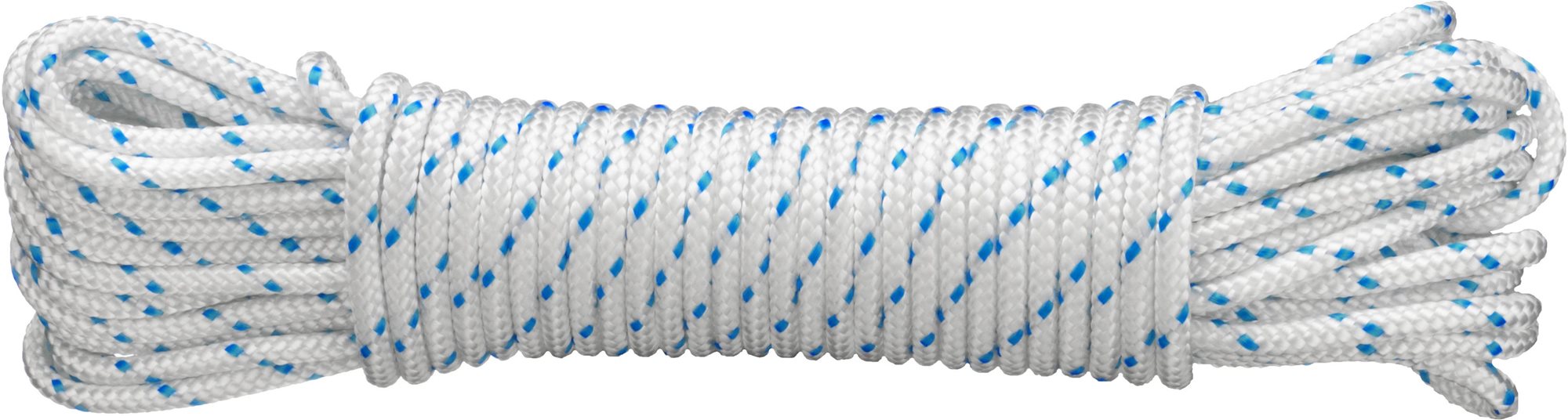 CONNEX PES fonott kötél 16 szál, 8 mm × 10 m, fehér/kék Kötél