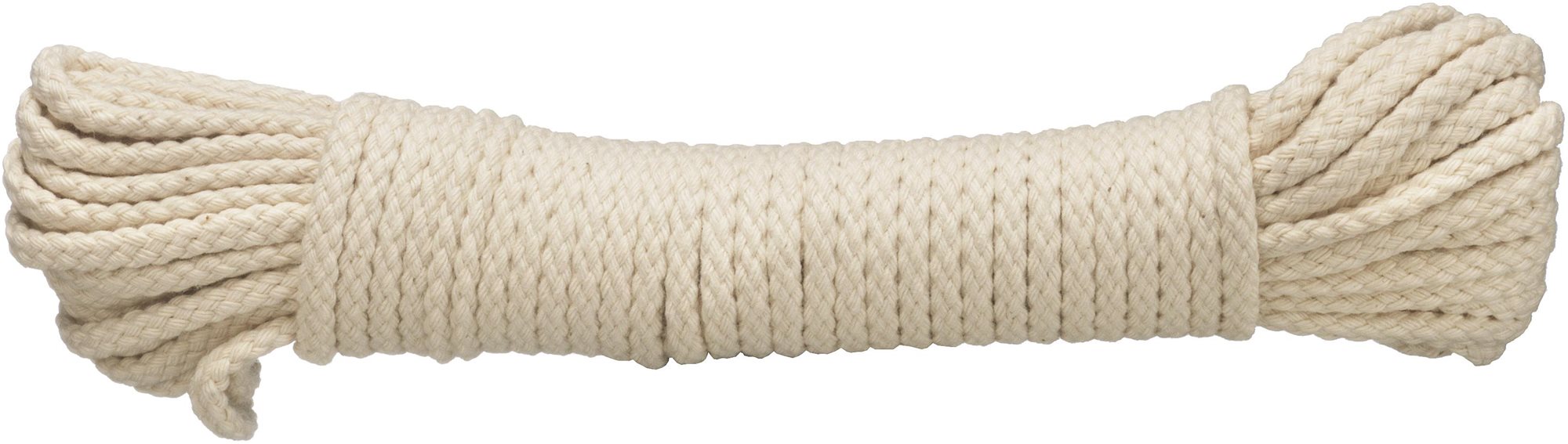 CONNEX PES/bavlnené pletené lano 16-pramenné, 4 mm × 20 m, prírodná...