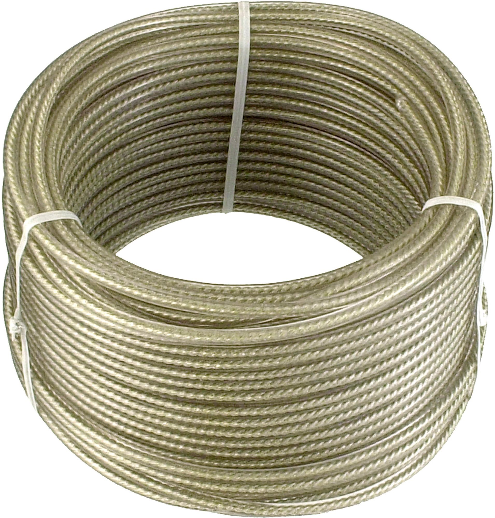 CONNEX Oceľové viacúčelové lanko, 3 mm × 30 m, oplastované Lanko