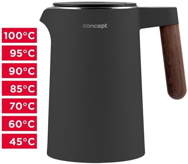 Concept RK3305 NORWOOD sötétszürke Vízforraló