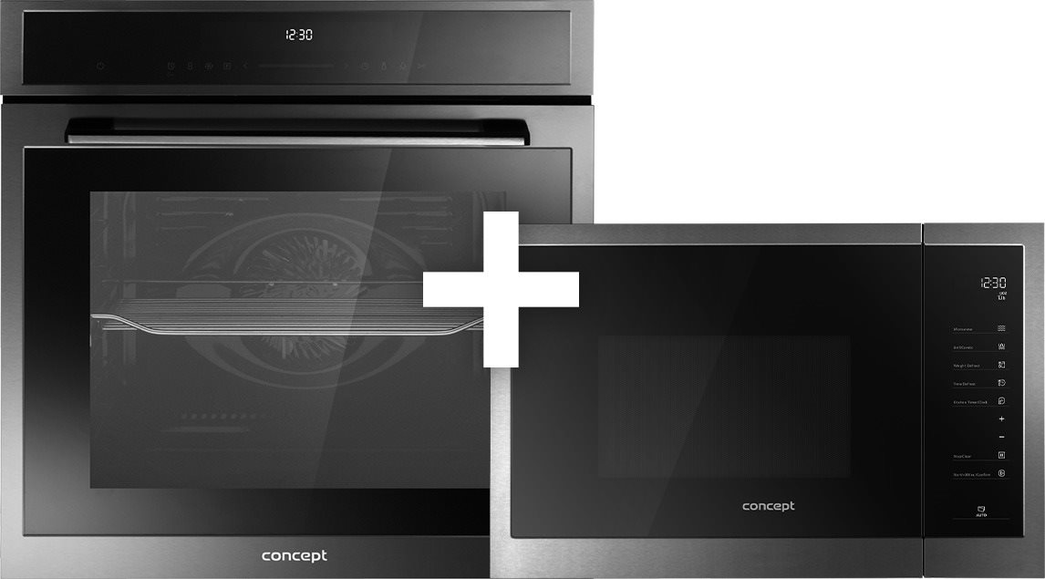 CONCEPT ETV8260ds TITANIA + CONCEPT MTV7525ds Set vstavaná rúra a...